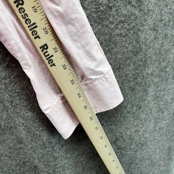 Abercrombie & Fitch Shirt Women Small Pastel Pink Casual Button Down Muscle Fit - Picture 3 of 11